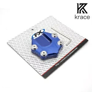 �o�C�N���j�o�[�T���t�B�b�g�L�b�N�X�^���h�T�C�h�X�^���h�����v���[�g�t�b�g�T�C�h�X�^���h�p�b�h Motorbike Universal Fit Kickstand Sidestand Extension Plate Foot Side Stand Pad �y���s�A���i�z