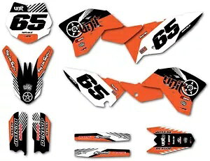 �J�X�^���O���t�B�b�N�X KTM 65 2009 - 2015 ���f�� HUSH �X�^�C���t���X�e�b�J�[�L�b�g�f�J�[�� Custom graphics for KTM 65 2009 - 2015 models HUSH style full sticker kit decals �y���s�A���i�z