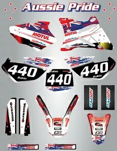 �t���J�X�^���O���t�B�b�N�L�b�g -AUSSIE PRIDE - HONDA CRF 70 - 2003 / 2012 Full Custom Graphic Kit -AUSSIE PRIDE - HONDA CRF 70 - 2003 / 2012