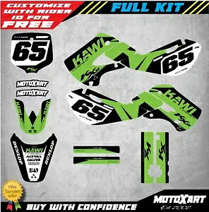�t���J�X�^���f�J�[���L�b�g KING �X�^�C�� Kawasaki KX 65 / 2000 - 2020 �X�e�b�J�[�ɓK�� Full Custom decal Kit KING style to fit Kawasaki KX 65 / 2000 - 2020 stickers