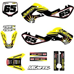 XYL RM 65 RYTHM X^C MX OtBbNX fJ[ LbgpXebJ[Lbg Sticker Kit for Suzuki RM 65 RYTHM Style MX graphics decal kit