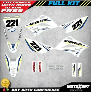 Kawasaki KLX 110 - 2010 - 2020 tJX^ OtBbN Lbg f^ zCg X^C fJ[ Kawasaki KLX 110 - 2010 - 2020 Full Custom Graphic Kit DELTA WHITE STYLE decals
