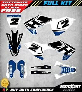 �t���J�X�^���O���t�B�b�N�L�b�g ZONE �X�^�C���́AHusqvarna TC 85 2018 2019 2020 ���f���ɓK�����܂��B Full custom graphic kit ZONE style fits Husqvarna TC 85 2018 2019 2020 models