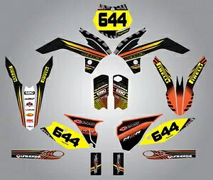 tJX^OtBbNLbg - KTM 85 2013 - 2017 ɓKt@Ng[X^C Full Custom Graphic Kit -FACTORY STYLE to fit KTM 85 2013 - 2017