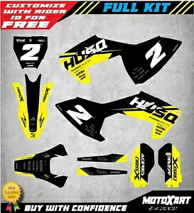 �t���J�X�^���O���t�B�b�N�L�b�g�́AHusqvarna TC 85 2018 - 2021 BASE �X�^�C���̃X�e�b�J�[�ɓK�����܂��B Full custom graphic kit fits Husqvarna TC 85 2018 - 2021 BASE style stickers