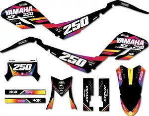 Yamaha XT 250 fpOtBbNXACWFNgX^CXebJ[LbgJX^fJ[ Graphics for Yamaha XT 250 models, Inject style sticker kits custom decals
