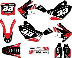 GȃX^C̃XebJ[LbǵAz_ CRF 250 2008 2009 OtBbNXfJ[ɓK܂B Complex Style sticker kit fits Honda CRF 250 2008 2009 Graphics decals