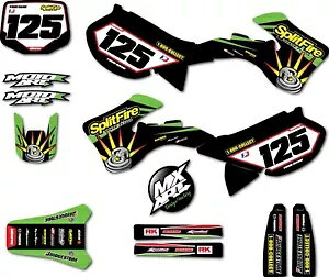 XebJ[Lbg Kawasaki KX 125 1999 2000 2001 2002 RYTHM X^COtBbNXfJ[ Sticker Kit for Kawasaki KX 125 1999 2000 2001 2002 RYTHM Style graphics decals