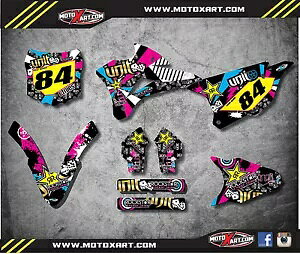 2012 2013 2014 Kawasaki KXF 450 カスタムグラフィックキット RUSH STYLE デカールキット 2012 2013 2014 Kawasaki KXF 450 custom graphics kit RUSH STYLE decal kit