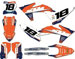 �O���t�B�b�N�X KTM SX 125 2023 2024 �u���N�X�g���X�^�C���f�J�[���L�b�g�X�e�b�J�[�L�b�g�f�J�[�� Graphics for KTM SX 125 2023 2024 Brixton style decal kit sticker kit decals �y���s�A���i�z