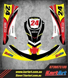Birel X30 Kart NERO STYLE �O���t�B�b�N/�f�J�[��/�J�X�^���X�e�b�J�[ Birel X30 Kart NERO STYLE graphics / decals / custom stickers �y���s�A���i�z