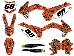 �J�X�^���O���t�B�b�N�A�t���L�b�g KTM SX 125 2013 2014 2015 �ɓK�����郁�^���X�^�C���X�e�b�J�[ Custom graphics, full kit Metal style stickers to fit KTM SX 125 2013 2014 2015 �y���s�A���i�z