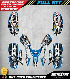 |X vf^[ 50 QUAD ATV JX^ OtBbNX Lbg OUTLAW u[ XebJ[ fJ[ Polaris Predator 50 QUAD ATV custom graphics kit OUTLAW BLUE stickers decals