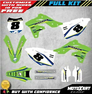 Kawasaki KXF 250 2013 - 2016 DELTA STYLE XebJ[LbgɓKJX^fJ[Lbg Custom Decal Kit to Fit Kawasaki KXF 250 2013 - 2016 DELTA STYLE sticker kit