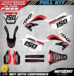 z_ CRF 450 2005 2006 2007 f tJX^ OtBbN Lbg EXACT X^C OtBbNX Honda CRF 450 2005 2006 2007 model Full Custom Graphic Kit EXACT Style graphics