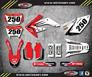 �z���_ CRF 250 X - 2004 / 2017 �t���J�X�^���O���t�B�b�N�L�b�g REBOUND STYLE �f�J�[�� Honda CRF 250 X - 2004 / 2017 Full Custom Graphic Kit REBOUND STYLE decals �y���s�A���i�z