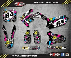 �J�X�^���O���t�B�b�N�AHONDA CRF 450 - 2009 / 2012 RUSH �X�^�C���X�e�b�J�[�p�t���L�b�g Custom graphics, full kit for HONDA CRF 450 - 2009 / 2012 RUSH style stickers �y���s�A���i�z