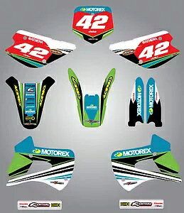 1998 - 2013 Kawasaki KX 100 tJX^OtBbNLbg STRIKE X^C / XebJ[ 1998 - 2013 Kawasaki KX 100 Full custom graphics kit STRIKE Style / stickers