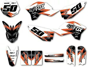 tJX^OtBbNLbg TXyNgX^CXebJ[ KTM 50 2009 - 2015 fJ[ɓK Full Custom Graphics Kit Suspect Style stickers Fits KTM 50 2009 - 2015 decals