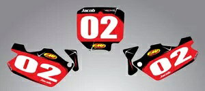 z_ CR 85 2003 - 2013 JX^io[v[go[uX^CXebJ[/OtBbNLbg Honda CR 85 2003 - 2013 Custom number plates Barbed Style sticker / graphic kit