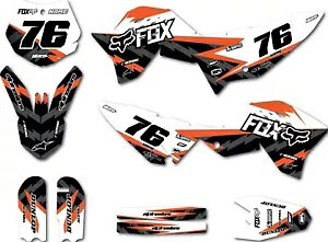 KTM 65 2009 - 2015 fp̃JX^OtBbNXe^҃X^C̃tXebJ[fJ[ Custom graphics for KTM 65 2009 - 2015 models Suspect style full stickers decals