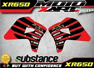 STEAL X^C WG[^[/^N XebJ[ HONDA XR 650 f̃OtBbN/fJ[ɓK܂B STEAL style Radiator / Tank stickers to fit HONDA XR 650 models graphics / decal