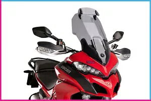 PUIG �c�[�����O �X�N���[�� - VISIERA DUCATI MULTISTRADA ENDURO PRO 2017 ���C�g�X���[�N PUIG TOURING SCREEN -VISIERA DUCATI MULTISTRADA ENDURO PRO 2017 LIGHT SMOKE �y���s�A���i�z