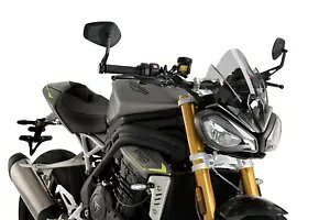 PUIG �X�N���[�� �l�C�L�b�h N.G.�X�|�[�c �g���C�A���t �X�s�[�h �g���v�� RS 21-22 ���C�g�X���[�N PUIG SCREEN NAKED N.G. SPORT TRIUMPH SPEED TRIPLE RS 21-22 LIGHT SMOKE �y���s�A���i�z