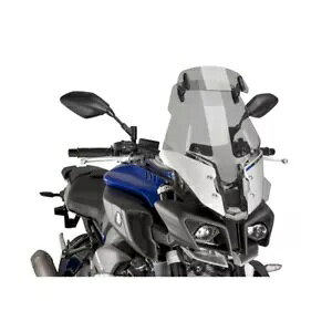 PUIG �c�[�����O �v���X �X�N���[���o�C�U�[ ���}�n MT-10 16-21 ���C�g�X���[�N PUIG TOURING PLUS SCREEN-VISOR YAMAHA MT-10 16-21 LIGHT SMOKE �y���s�A���i�z