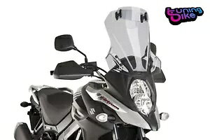 PUIG �c�[�����O �X�N���[�� -VISIERA SUZUKI DL650 XT V-STROM 2018 ���C�g�X���[�N PUIG TOURING SCREEN -VISIERA SUZUKI DL650 XT V-STROM 2018 LIGHT SMOKE �y���s�A���i�z