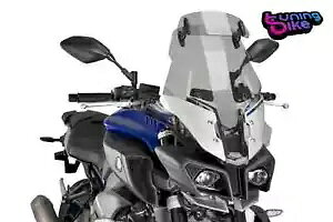 PUIG �c�[�����O �X�N���[�� �v���X �r�W�G�� ���}�n MT-10 16-21 ���C�g�X���[�N PUIG TOURING SCREEN PLUS-VISIERA YAMAHA MT-10 16-21 LIGHT SMOKE �y���s�A���i�z