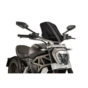 PUIG lCLbh NG c[O ߉\ȃtgKX DUCATI X DIAVEL 16-23 _[NX[N PUIG NAKED NG TOURING ADJUSTABLE WINDSCREEN DUCATI X DIAVEL 16-23 DARK SMOKE
