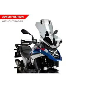 PUIG c[O XN[-oCU[ BMW R1300 GS gv ubN 23-24 CgX[N-COD.21841H PUIG TOURING SCREEN-VISOR BMW R1300 GS TRIPLE BLACK 23-24 LIGHT SMOKE-COD.21841H
