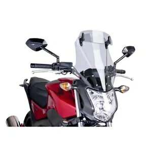 PUIG �c�[�����O �v���X �X�N���[���o�C�U�[ �z���_ NC750S 16-20 ���C�g�X���[�N PUIG TOURING PLUS SCREEN-VISOR HONDA NC750S 16-20 LIGHT SMOKE �y���s�A���i�z