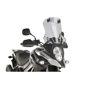 PUIG �c�[�����O �E�B���h�X�N���[�� �o�C�U�[ �X�Y�L DL650 XT V-STROM 17-24 ���C�g�X���[�N PUIG TOURING WINDSCREEN-VISOR SUZUKI DL650 XT V-STROM 17-24 LIGHT SMOKE �y���s�A���i�z