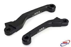 AS3 ptH[}Xptg u[L & Nb` tbNX s{bg o[ ubN AS3 PERFORMANCE REPLACEMENT FRONT BRAKE & CLUTCH FLEXI PIVOT LEVERS BLACK