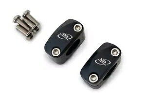 AS3 22.2MM ���� 28.6MM �I�[�o�[�T�C�Y �t�@�b�g�o�[ �n���h���o�[�ϊ��}�E���g �N�����v �u���b�N AS3 22.2MM to 28.6MM OVERSIZED FAT BAR HANDLEBAR CONVERSION MOUNTS CLAMPS BLACK