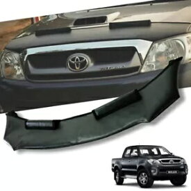フロントレザーマスクボンネットバグガードカバートヨタハイラックス VIGO MK6 2005-2011 FRONT LEATHER MASK BONNET BUG GUARD COVER FOR TOYOTA HILUX VIGO MK6 2005-2011 【並行輸入品】