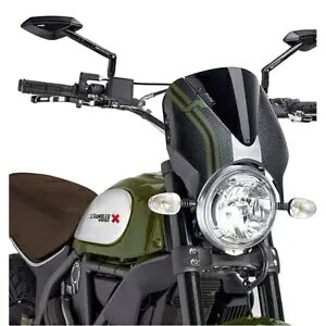 PUIG �X�N���[�� ���g�� �h�D�J�e�B �X�N�����u���[ 1100 �_�[�N �v�� 2021 - 2023 �u���b�N 8192N PUIG SCREEN RETRO FOR DUCATI SCRAMBLER 1100 DARK PRO 2021 - 2023 BLACK 8192N �y���s�A���i�z