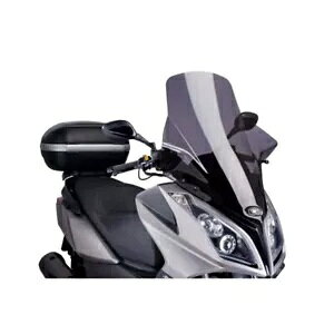 �t�����g�K���X V-TECH �c�[�����O PUIG KYMCO �_�E���^�E�� 300i 2009 - 2014 �_�[�N 6790F- WINDSHIELD V-TECH TOURING PUIG FOR KYMCO DOWNTOWN 300i 2009 - 2014 DARK 6790F-