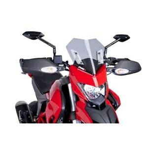 PUIG �X�|�[�c�X�N���[�� �h�D�J�e�B �n�C�p�[���^�[�h 939/SP 2016 - 2018 ���C�g�X���[�N 6489H PUIG SPORT SCREEN FOR DUCATI HYPERMOTARD 939/SP 2016 - 2018 LIGHT SMOKE 6489H �y���s�A���i�z