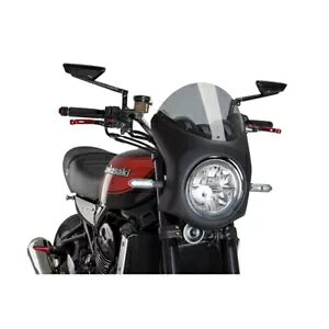 tgKXn[tg Puig JTL Z 900 RS 2021 - 2023 ubN 9595H- WINDSHIELD HALF TRIM PUIG FOR KAWASAKI Z 900 RS 2021 - 2023 BLACK 9595H-