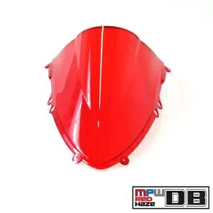 MPW �_�u���o�u�� �t�����g�K���X �X�N���[�� ���b�h Ducati Panigale 899 13-15�p MPW Double Bubble Windshield Screen Red for Ducati Panigale 899 13-15 �y���s�A���i�z
