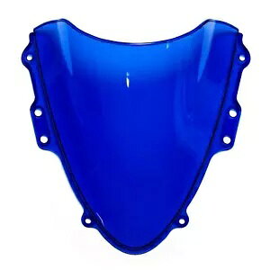 MPW _uou tgKX XN[ u[ XYL GSX-R 750 04-05p MPW Double Bubble Windshield Screen Blue for Suzuki GSX-R 750 04-05