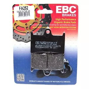 EBC FA252 �I�[�K�j�b�N�I�[�g�o�C�u���[�L�p�b�h Yamaha XV 1900 A Midnight Star 06-08�p EBC FA252 Organic Motorcycle Brake Pads for Yamaha XV 1900 A Midnight Star 06-08 �y���s�A���i�z