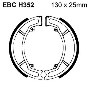 EBC I[KjbN u[LV[/XvOLbg H352 z_ X[p[Ju C 125 18-p EBC Organic Brake Shoes/Spring Kit H352 for Honda Super Cub C 125 18-