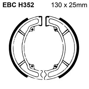 EBC �I�[�K�j�b�N �u���[�L�V���[/�X�v�����O�L�b�g H352 �z���_ SCV 100 04-07�p EBC Organic Brake Shoes/Spring Kit H352 for Honda SCV 100 04-07 �y���s�A���i�z