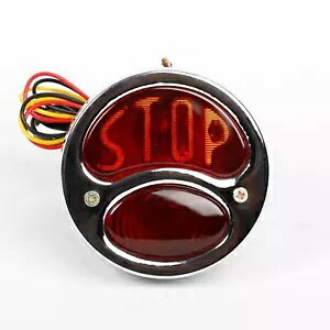 ���j�o�[�T���f���I�����v�X�^�C���N���[���X�g�b�v�e�[�����C�g Universal Duolamp Style Chrome Stop Tail Light �y���s�A���i�z