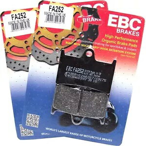 EBC FA252 I[KjbN u[L pbh X2 }n g[T[ 900 18-20p EBC FA252 Organic Brake Pads X2 for Yamaha Tracer 900 18-20