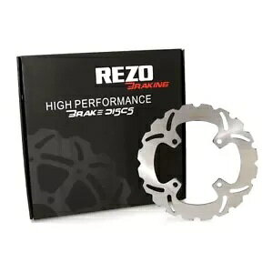 Rezo gXeX A u[L [^[ fBXN Kawasaki ZZ-R 1400 08-11p Rezo Wavy Stainless Rear Brake Rotor Disc for Kawasaki ZZ-R 1400 08-11